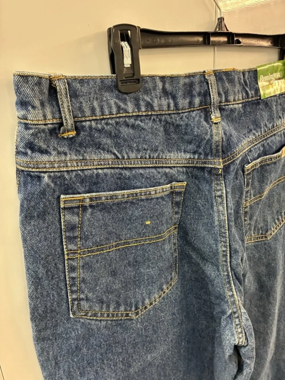 Remington‎ Blue Jeans Rugged Brush Duck Canvas 2 Layer Hunting Pant Men's 34X32
